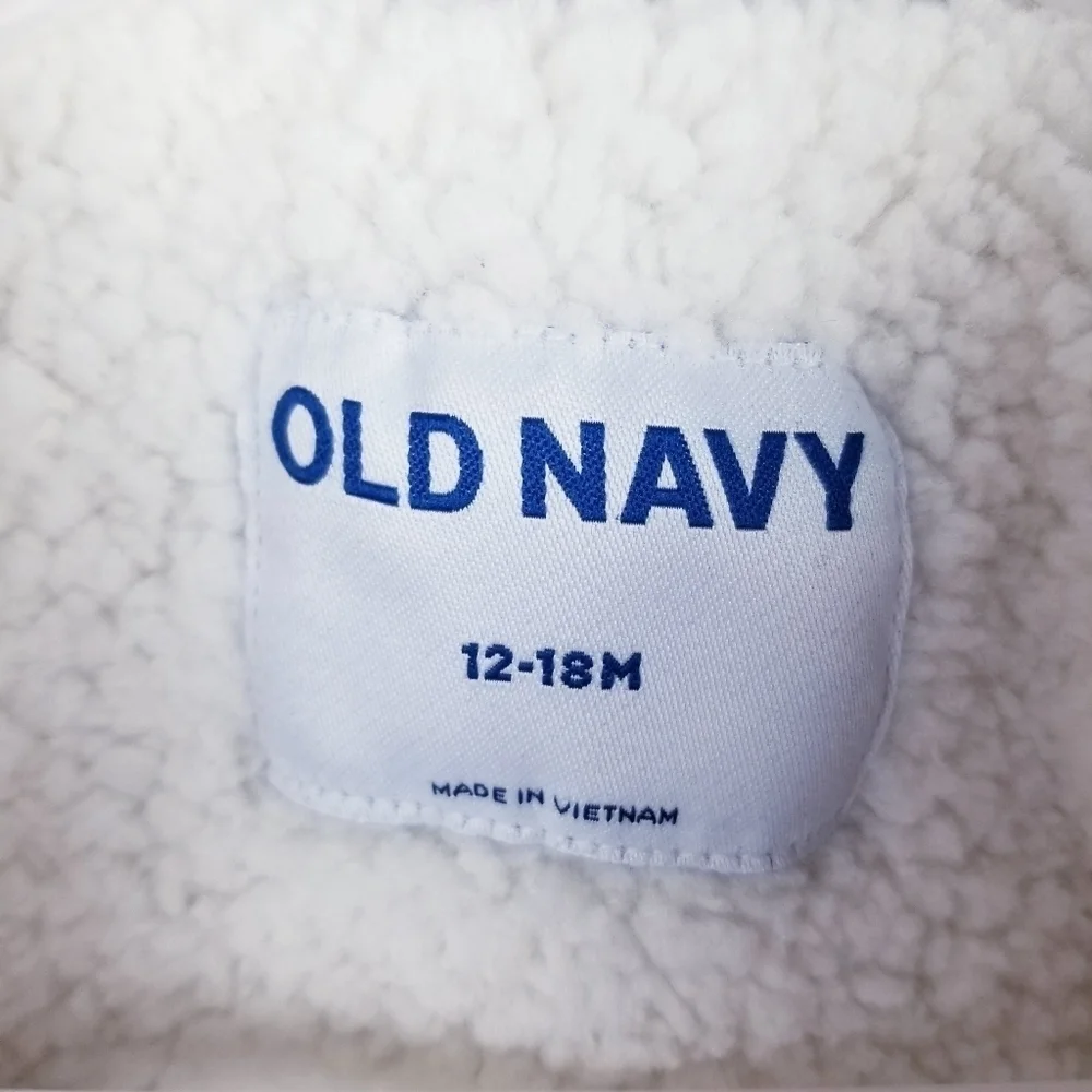Old Navy #414714 Brown Sherpa-Lined Corduroy Shacket  for Baby NWT 12-18 Months